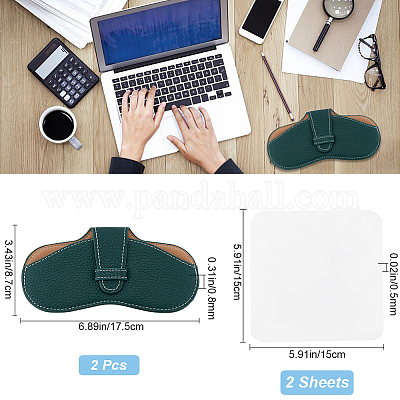 Чехол для очков из искусственной кожи AJEW-CN0002-44C-1