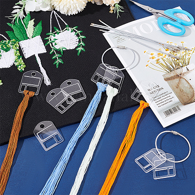 30 шт. акриловые доски для намотки ниток TOOL-BC0002-24-1