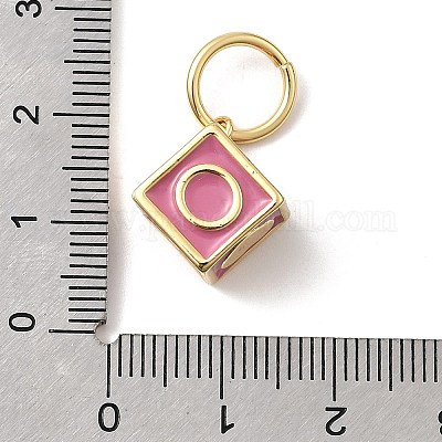 Латунь эмаль подвески&nbsp;KK-P338-43G-03-1