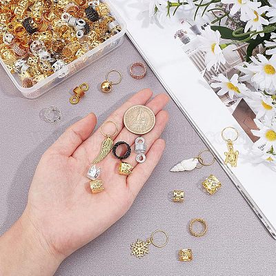 Витые волосы спираль дреды бусины FIND-NB0001-58-1