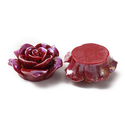 Непрозрачные кабошоны из смолы&nbsp;RESI-WH0013-18E-1