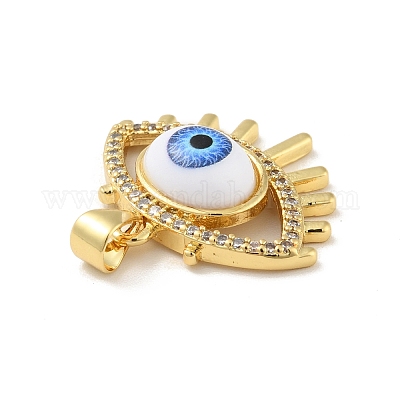 Латунные микро проложить кубического циркония подвески KK-B059-41G-D-1