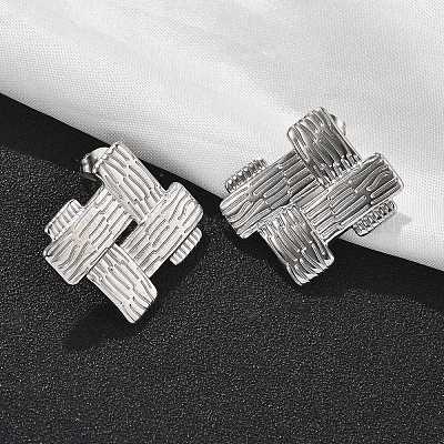 Серьги-гвоздики из нержавеющей стали 304 для женщин EJEW-K306-26P-1