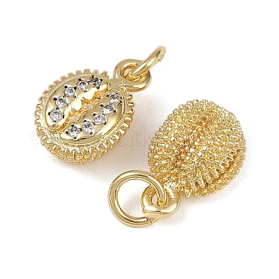 Латунные микро проложить кубического циркония подвески KK-I358-061G-A-1