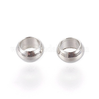 Зажимные бусины из латуни E002-4mm-P-1