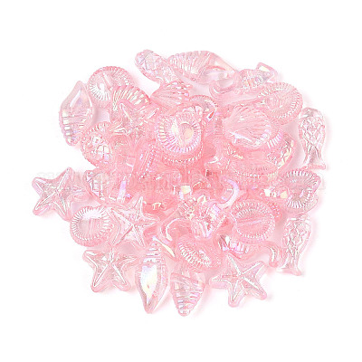 Прозрачные акриловые бусины с океанской тематикой TACR-T028-69A-1