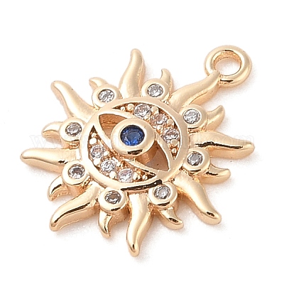 Латунные микро проложить кубического циркония подвески KK-S388-17G-1