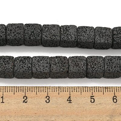 Бусы из натуральной лавы G-C136-F02-01-1