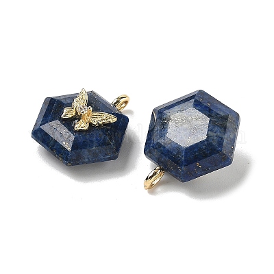 Граненые подвески из окрашенного натурального лазурита G-P585-01G-07-1