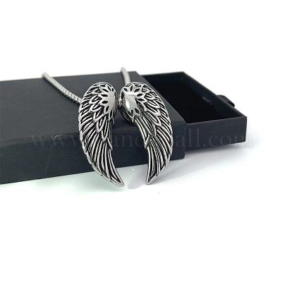 Ожерелья с подвеской в виде крыльев ангела из нержавеющей стали для мужчин WL9229-1