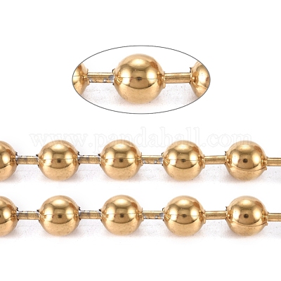 Шариковые цепи из нержавеющей стали 304 с вакуумным покрытием pvd CHS-F009-01J-G-1