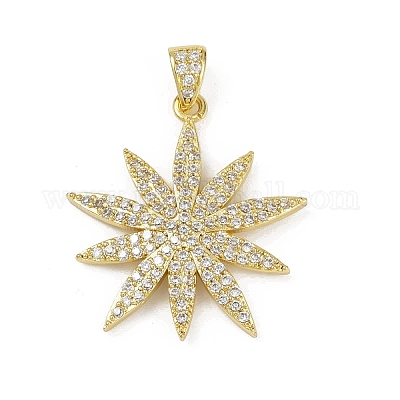 Латунные микро проложить кубического циркония подвески KK-M322-47A-G-1