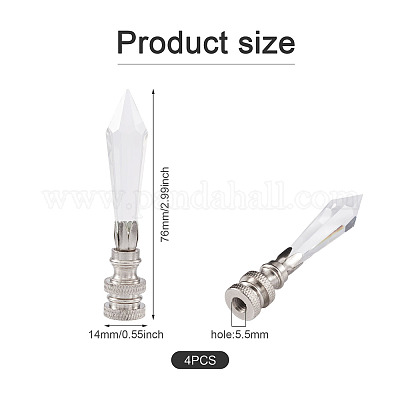 4шт. украшения для стеклянного абажура AJEW-SW0001-03P-1