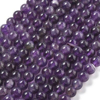 Природный аметист нитей бисера G-M445-8MM-01F-1