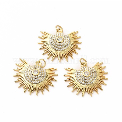 Стойки обшивки латунь микро проложить Циркон подвеску KK-K165-14G-1