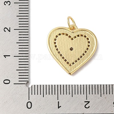 Подвески из латуни и кубического циркония KK-L216-053G-1