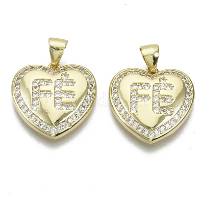 Латунные микро проложить кубического циркония подвески ZIRC-S061-192G-NF-1