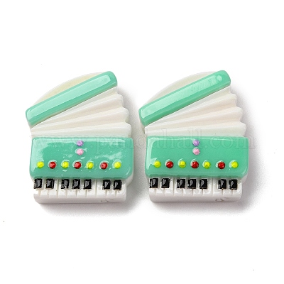 Непрозрачные кабошоны из смолы на музыкальную тему CRES-Z010-02F-1