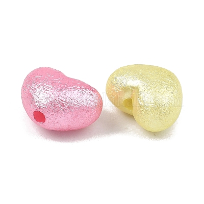 Текстурированные непрозрачные бусины из АБС-пластика&nbsp;MACR-K361-17-1