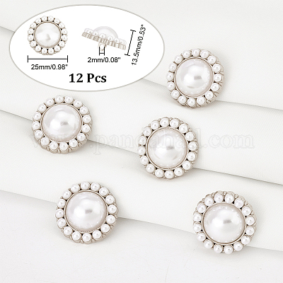 Пластиковые пуговицы с искусственным жемчугом FIND-NB0003-71P-1