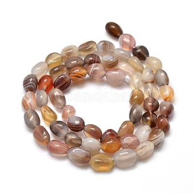 Природные Ботсвана агат самородки бусы пряди X-G-J335-07-1