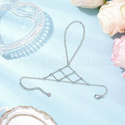 Браслеты-кольца из латуни для женщин BJEW-JB11579-02-1