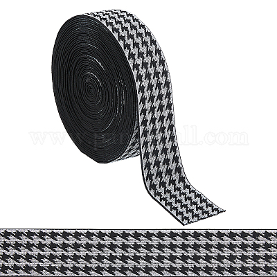 10 ярд плоского нейлонового жаккардового эластичного шнура OCOR-HS0001-01B-1