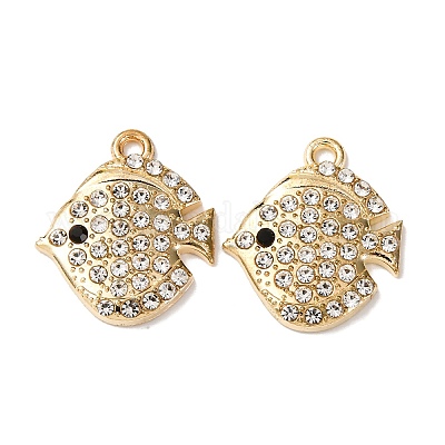 Сплава с стразами подвески&nbsp;FIND-H051-04G-1