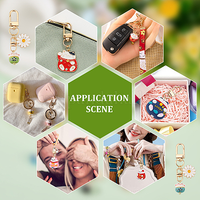 1 комплект фарфоровых подвесок в виде кошки на удачу KEYC-PH0001-88-1