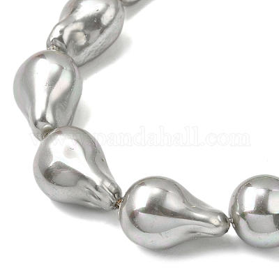 Нити бусин из гальванизированного непрозрачного стекла EGLA-K063-01A-1