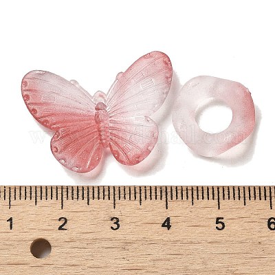 Прозрачные акриловые бусины OACR-H039-04B-1