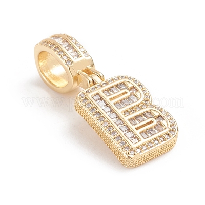 Латунные микро проложить кубического циркония подвески ZIRC-G165-13G-B-1