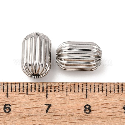 Текстурированные бусины из нержавеющей стали 304 STAS-I358-11P-06-1