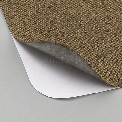 Самоклеящаяся льняная ткань DIY-WH0002-75B-1