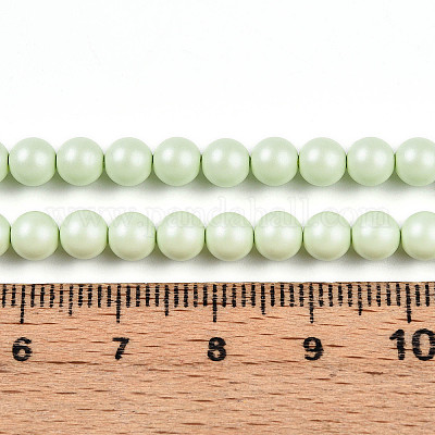 Выпечка из окрашенного перламутрового стекла жемчужные бусинки HY-N002-5mm-B02-1