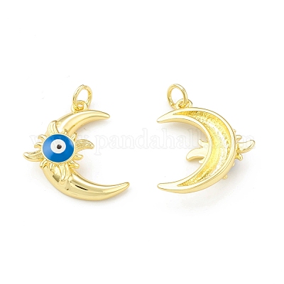 Кулоны из экологически чистой латуни с эмалью KK-I698-21G-1