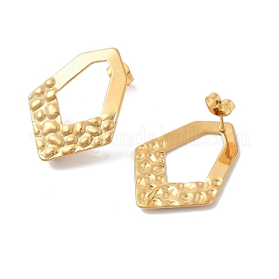 Фурнитура для сережек-гвоздиков из нержавеющей стали 304 EJEW-R151-01G-06-1