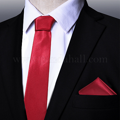 1 шт. полиэстеровые галстуки для мужчин AJEW-DJ0004-45B-1