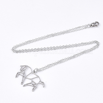 Не тускнеющие подвески из нержавеющей стали 201 NJEW-T009-JN038-1-45-1