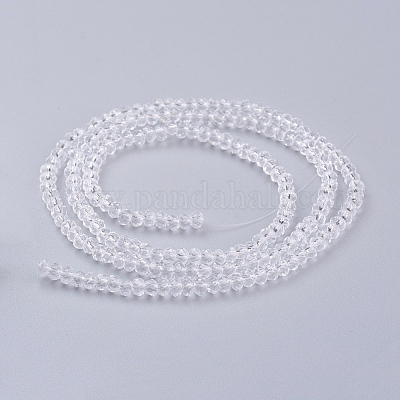 Прозрачные стеклянные бусины GLAA-R135-2mm-10-1