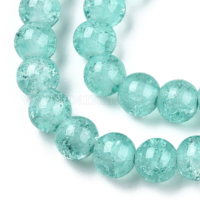 Выпечки окрашенные нити шарик хруст стекла X-DGLA-Q023-8mm-YS19-A-1