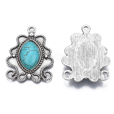 Синтетическая бирюза подвески оправы под эмаль PALLOY-N157-032-1