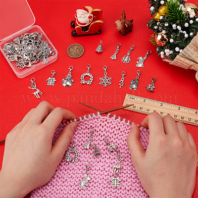 Рождественский кулон из сплава HJEW-FG00003-1