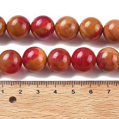 Природные многоцветные агат бисер пряди G-A261-B12-14mm-1