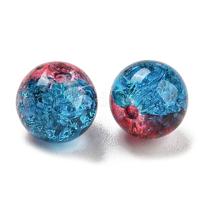 Прозрачные стеклянные бусины с кракелем GLAA-L046-01B-31-1