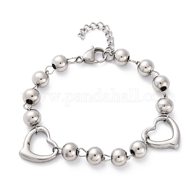 201 браслет из звеньев цепи из нержавеющей стали BJEW-B078-172P-1