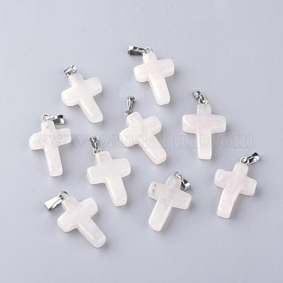 Природного розового кварца подвески G-J354-09-1