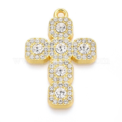 Подвески из сплава и страза PALLOY-N182-11G-1