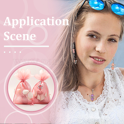 Украшение подвески из акрила и сплава HJEW-UN00019-1