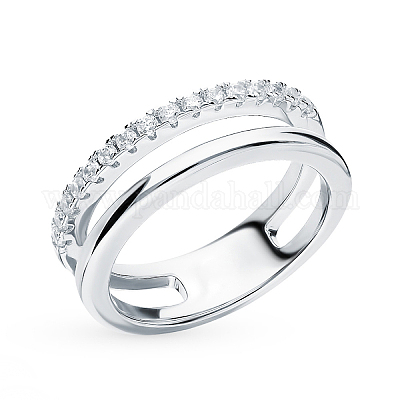 925 перстень из стерлингового серебра с паве из кубических цирконий DX9732-3-1